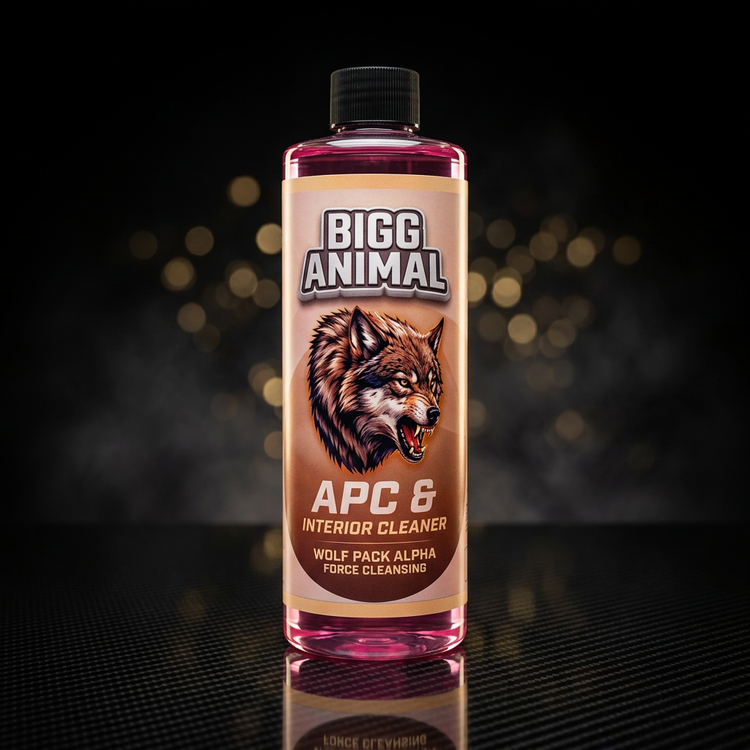 BIGG ANIMAL APC & Interior Cleaner 16 oz bottle, Wolf Pack Alpha Force Cleansing label